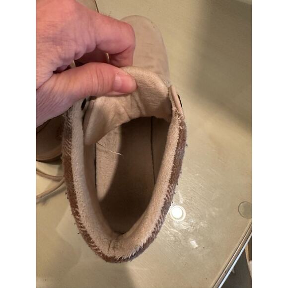 Anjou Femme Womens Hiking Snow Boots Lace Up‎ Round Toe Ankle Fleece Lined - Picture 6 of 12